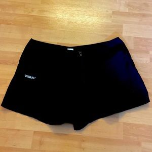 Venus swim short XL zip front black